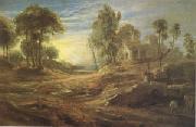Landscape with a Watering Place (mk05), Peter Paul Rubens